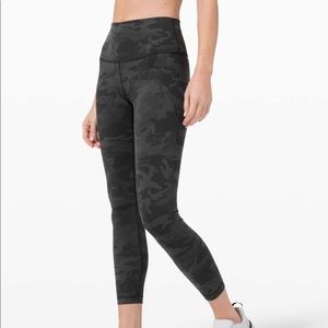 Lululemon Wunder Under High Rise Camo Pant